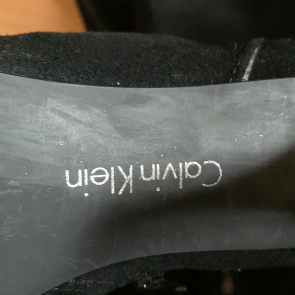 Suede boots in black size 10 - Picture 4 of 5